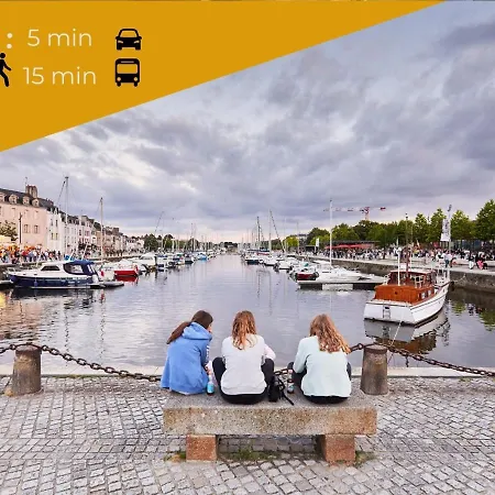 La Pause De Merimee - Jardin - Parking Vannes Exterior foto